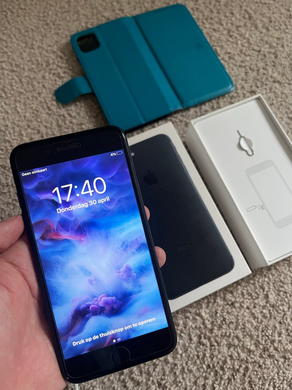 iPhone 7 Plus 128 GB - Zo goed als nieuw met doos en hoesje, Telecommunicatie, Mobiele telefoons | Apple iPhone, 128 GB, Zwart