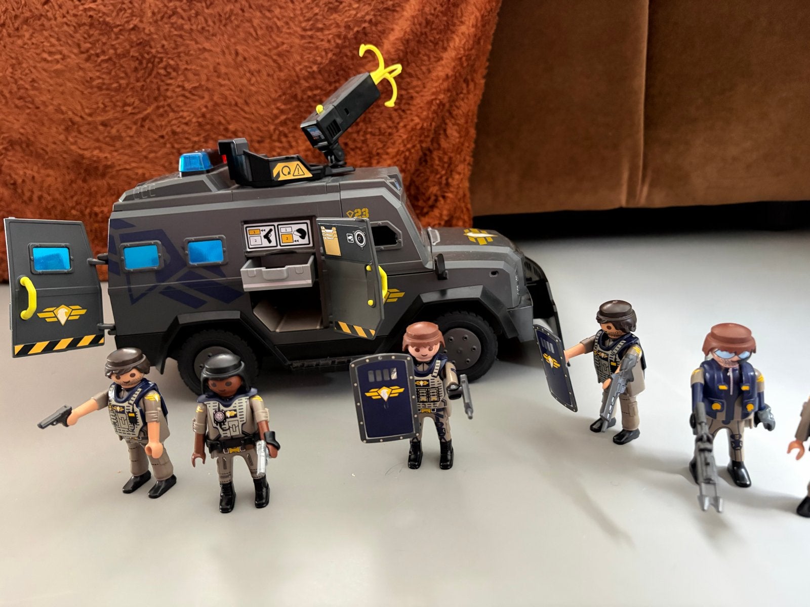 Playmobil Special Force Politie Jeep met 6 Agenten, Gebruikt, Complete set, Voertuig, Ophalen of Verzenden