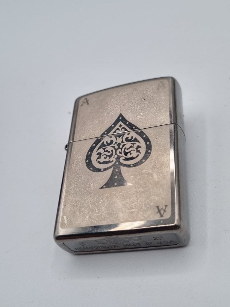 Zippo Ace Filigree Black Ice 2022 Aansteker, Verzenden, Zo goed als nieuw, Aansteker