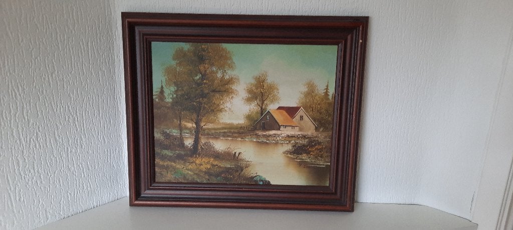 schilderij met certificaat, Ophalen