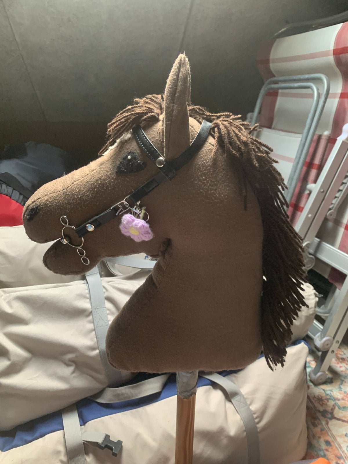 Hobbyhorse / Stokpaardje met hoofdstel, Ophalen of Verzenden, Gebruikt, Jongen of Meisje