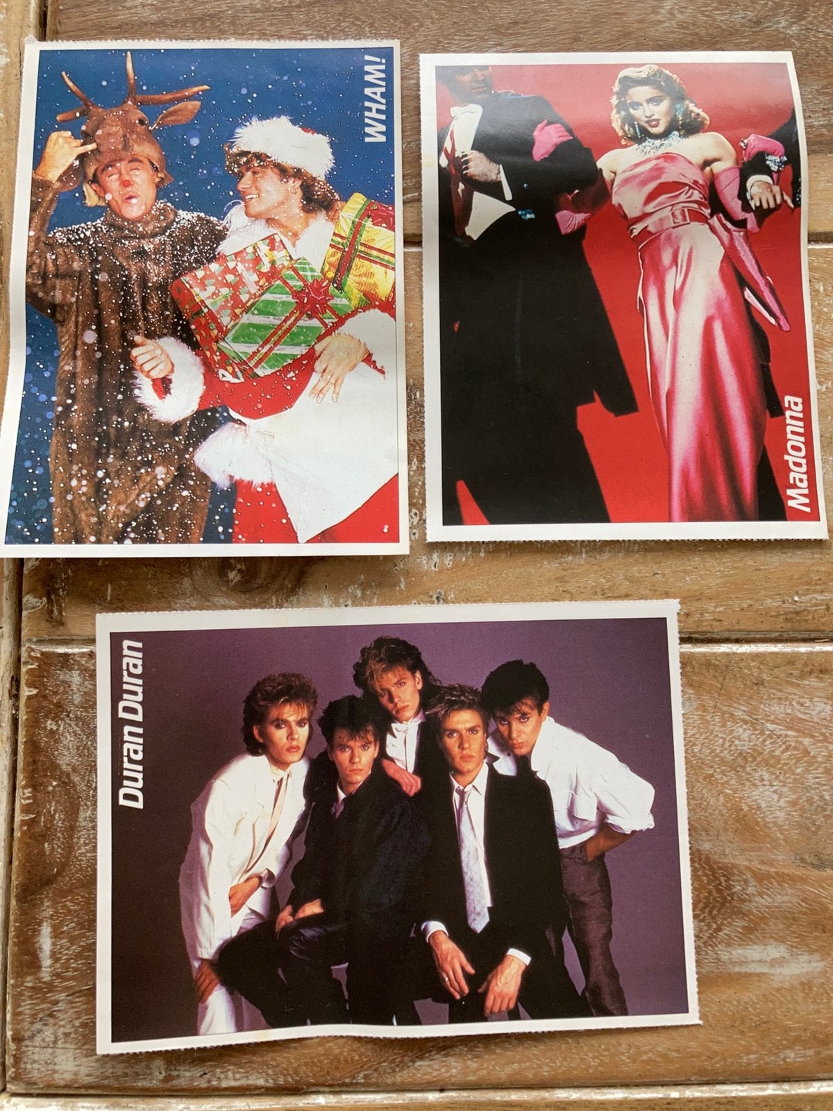 3x Ansichtkaart MADONNA Duran Duran WHAM George Michael, Ophalen of Verzenden, Zo goed als nieuw, Foto of Kaart