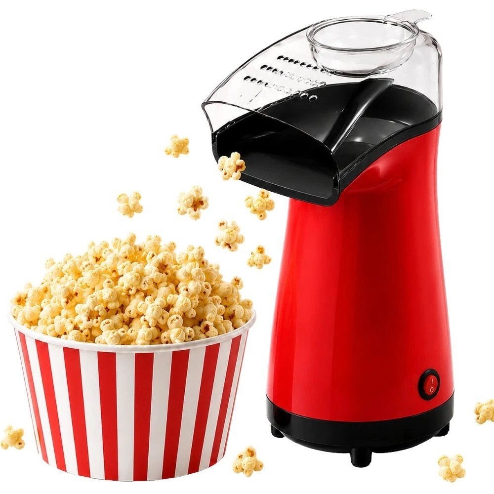 Popcornmachine Zonder Olie – Elek. Popcorn Maker (OP=OP), Overige typen, Kunststof, Nieuw, Rood