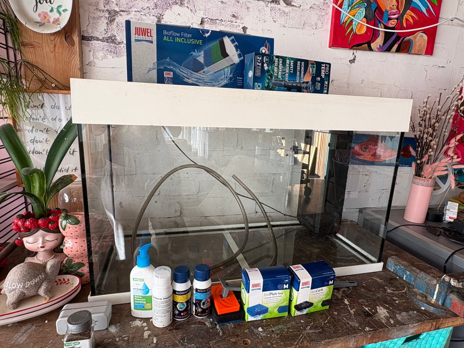 Juwel rio 125 wit incl toebehoren, Dieren en Toebehoren, Ophalen, Gebruikt, Inclusief deksel, Leeg aquarium