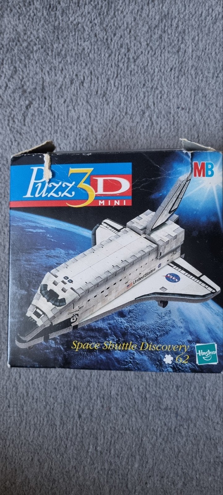 Mini 3D puzzel Space shuttle, Hobby en Vrije tijd, Denksport en Puzzels, Ophalen of Verzenden, Minder dan 500 stukjes, Zo goed als nieuw