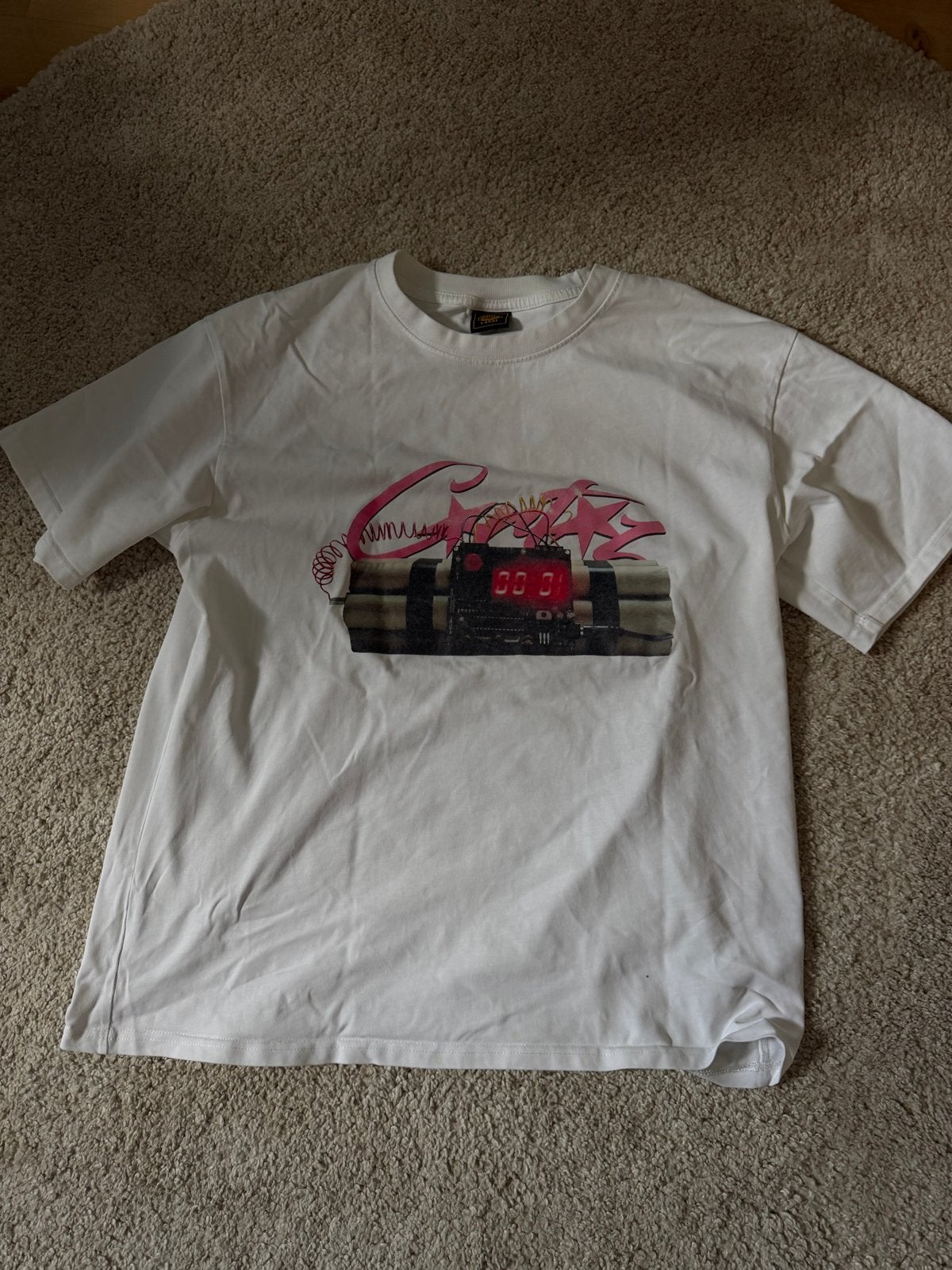Corteiz T/shirt Maat L, Ophalen of Verzenden, Gedragen, Maat 52/54 (L), Wit