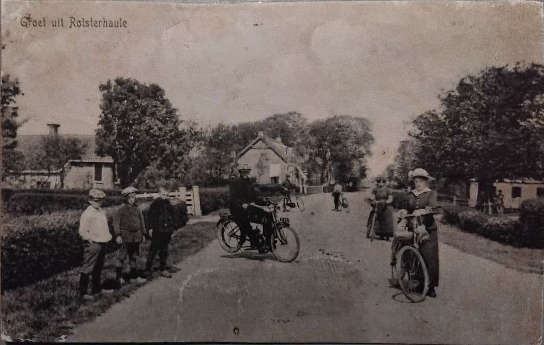 Rotsterhaule (Friesland) met motor – 1915 WO1, Verzenden, Voor 1920, Gelopen, Friesland