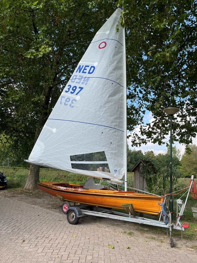 Olympiajol, Watersport en Boten, Open zeilboten, Overige typen, Ophalen, Hout, Anker