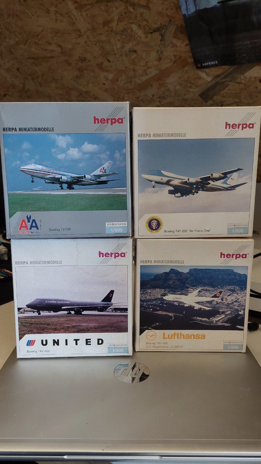 Herpa Miniatuurmodellen Boeing 747 Vliegtuigen 1:500, Ophalen of Verzenden, Nieuw
