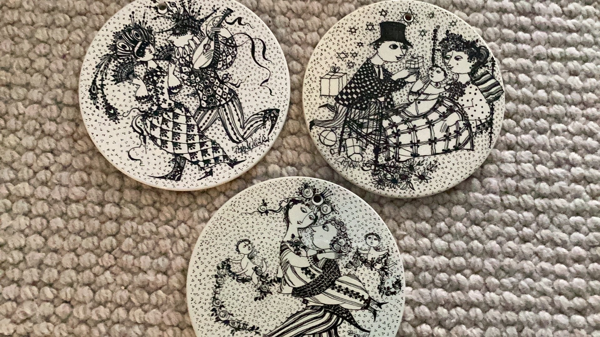 Nymolle Denemarken Björn Wiinblad Februar Maskerade, Ophalen of Verzenden