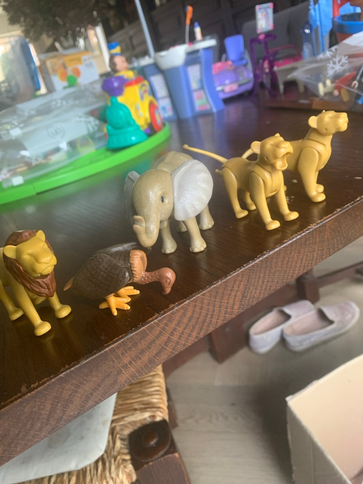Playmobil Safari Dieren Set - Leeuwen, Olifant, Gier, Ophalen, Gebruikt