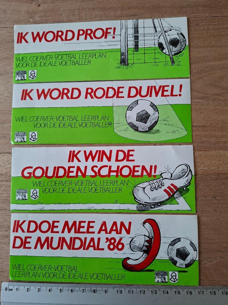 Stickers Wiel Coerver, Ophalen of Verzenden, Zo goed als nieuw, Buitenlandse clubs, Poster, Plaatje of Sticker