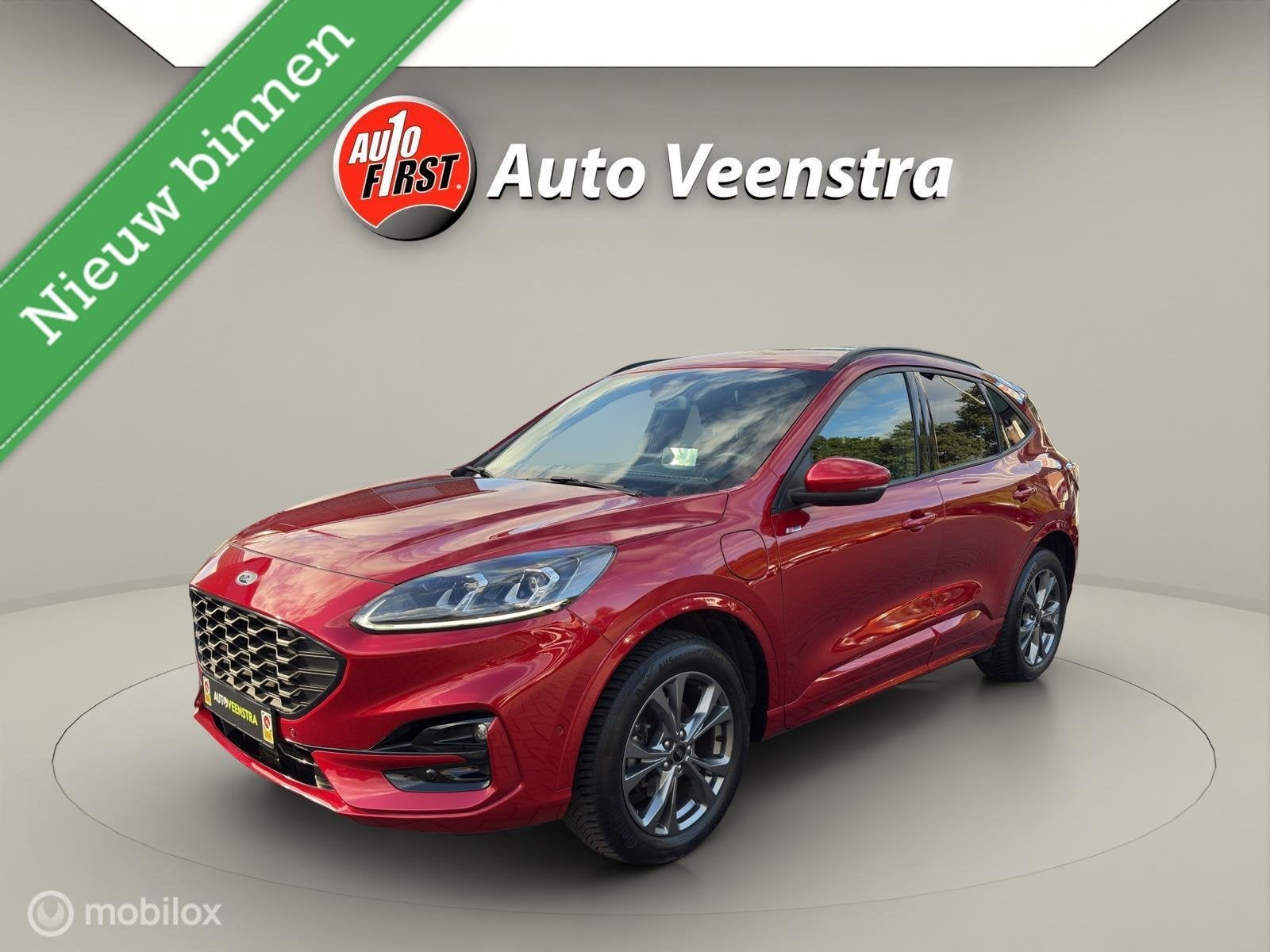 Ford Kuga 2.5 PHEV ST-Line|TREKH|STOELVERW|ADAPTIVE|HUD|CAM, Stof, Gebruikt, Zwart, 4 cilinders