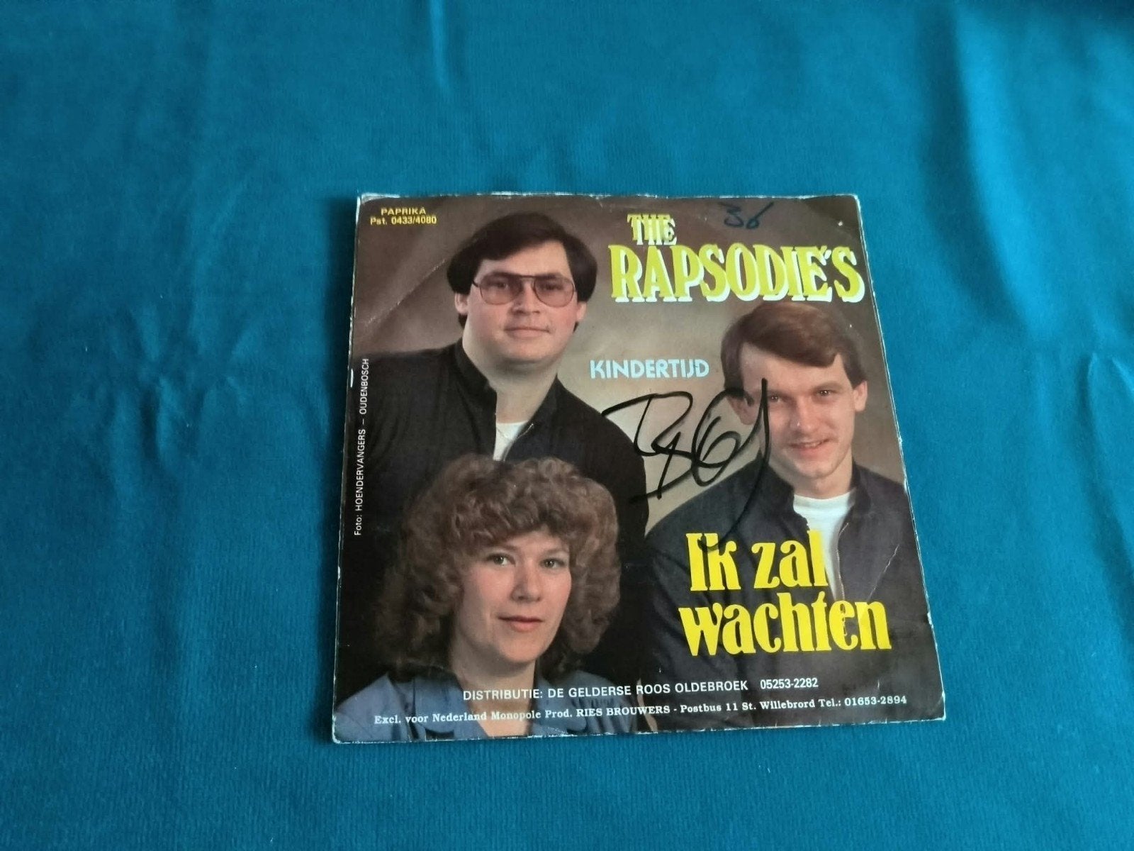 The Rapsodie's - Kindertijd / Ik zal wachten (Gesigneerd), Gebruikt, Ophalen of Verzenden, EP, Nederlandstalig