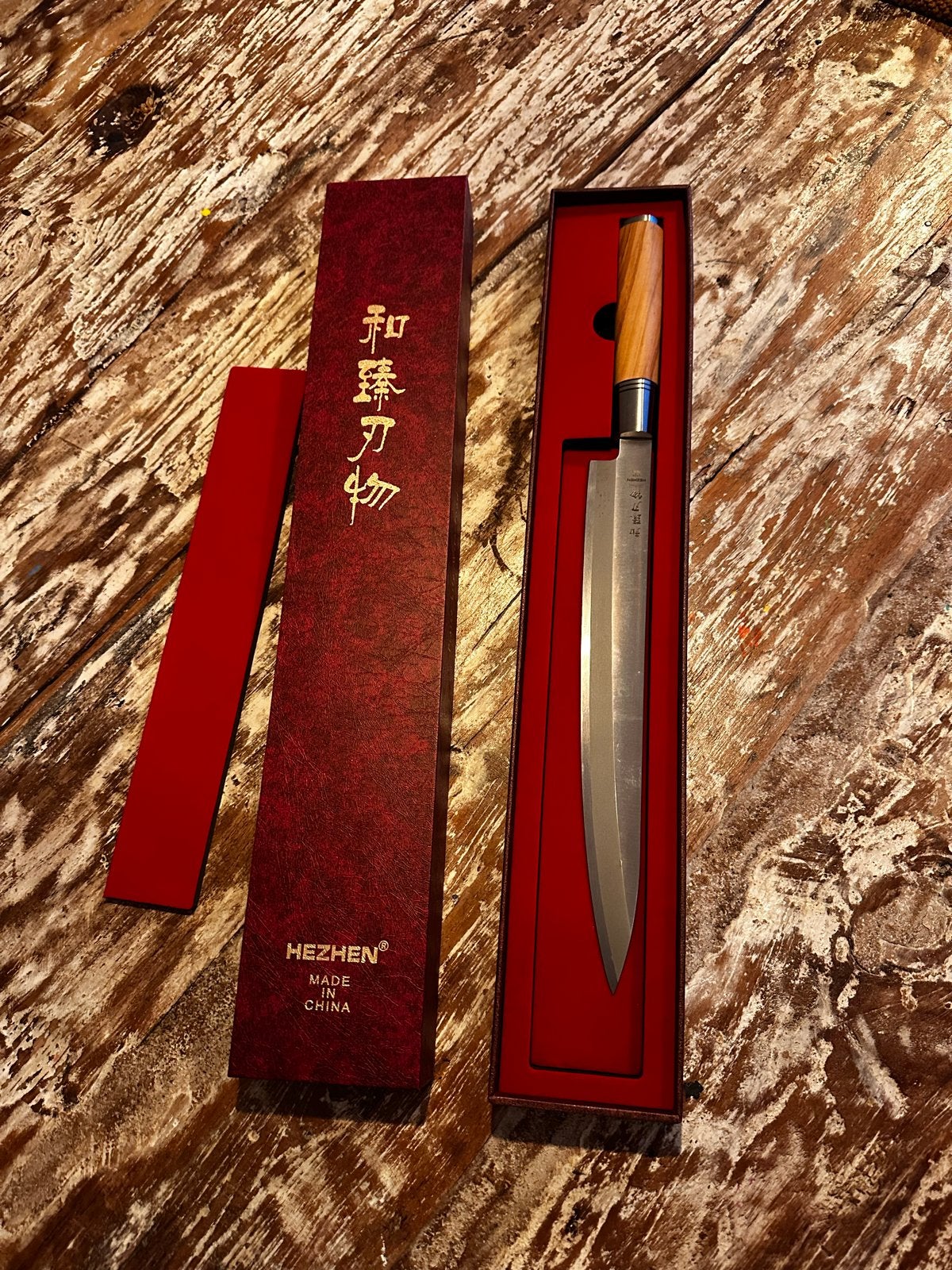 Hezhen Japans koksmes - Nieuw in doos, Overige typen, Hout, Nieuw, Ophalen of Verzenden