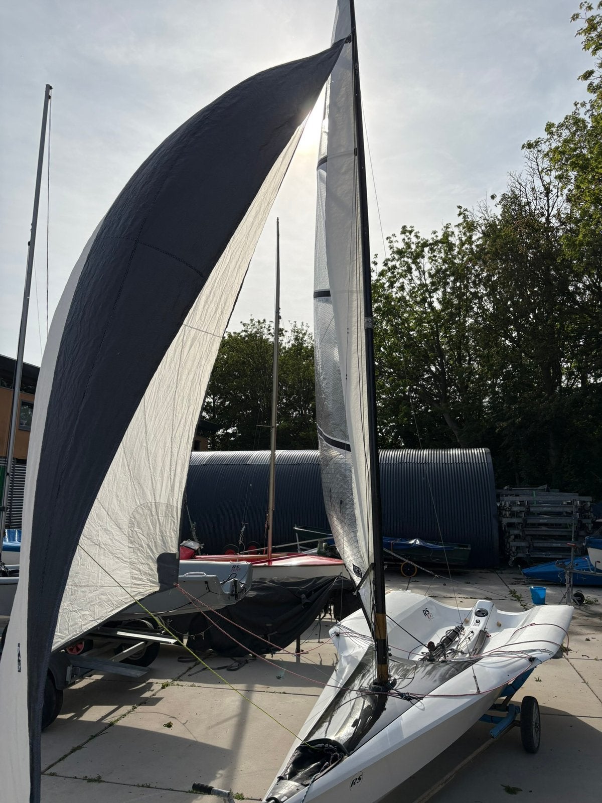 Rs100 zeilboot met trailer, Ophalen, 10 cm, 4 m, Overige typen
