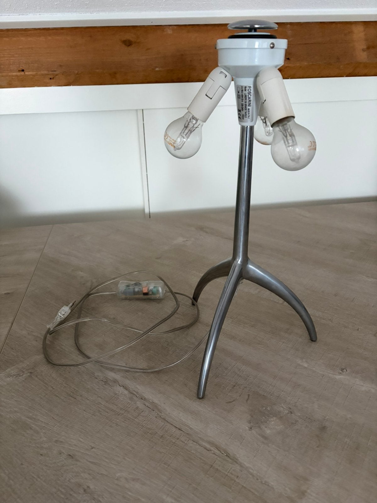 Foscarini Lumiere 05 Grande Tavolo tafellamp, zonder kap, Ophalen, Dimbaar, E14 (klein), Zo goed als nieuw