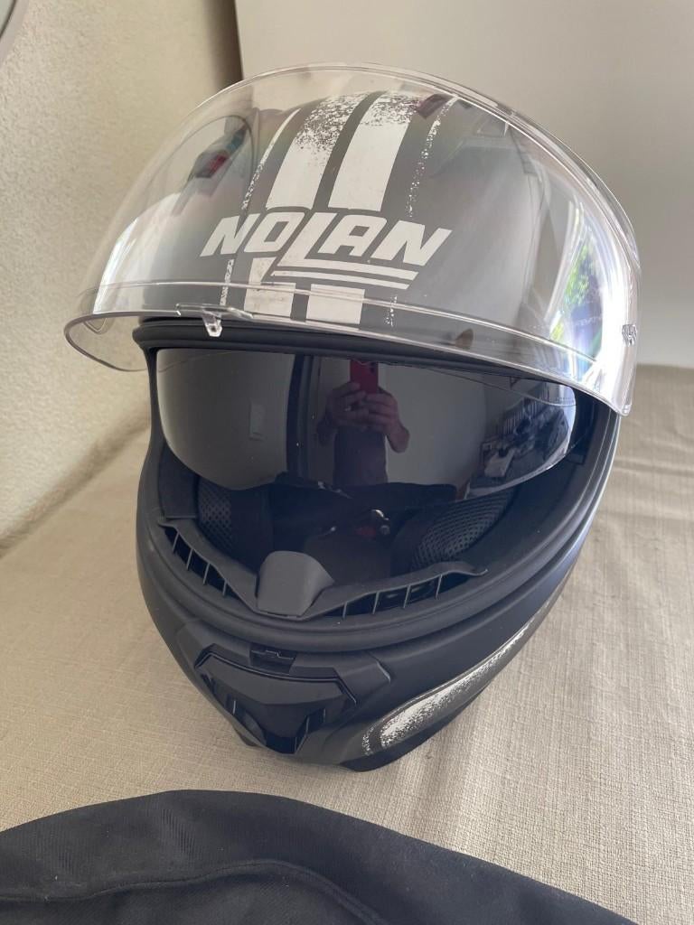 Nolan N-Com Integraalhelm, Motoren, Kleding | Motorhelmen, Heren, Integraalhelm, M, Nolan, Tweedehands, Ophalen