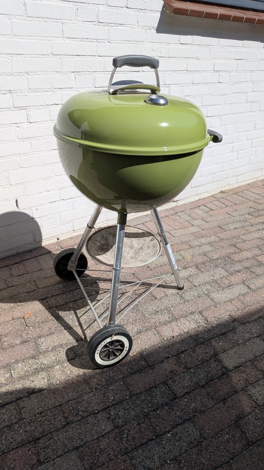 Weber houtskool barbecue - Groen 47 cm, Ophalen, Gebruikt, Weber