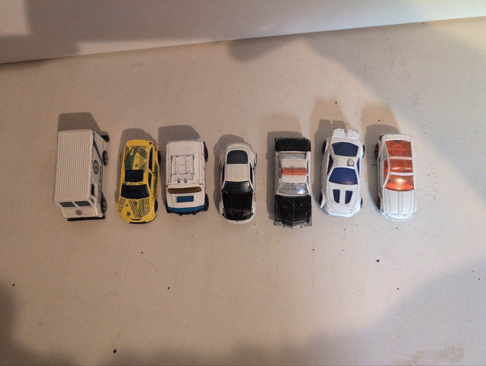 Hot Wheels en Matchbox auto's - Set van 7, Ophalen of Verzenden, Gebruikt