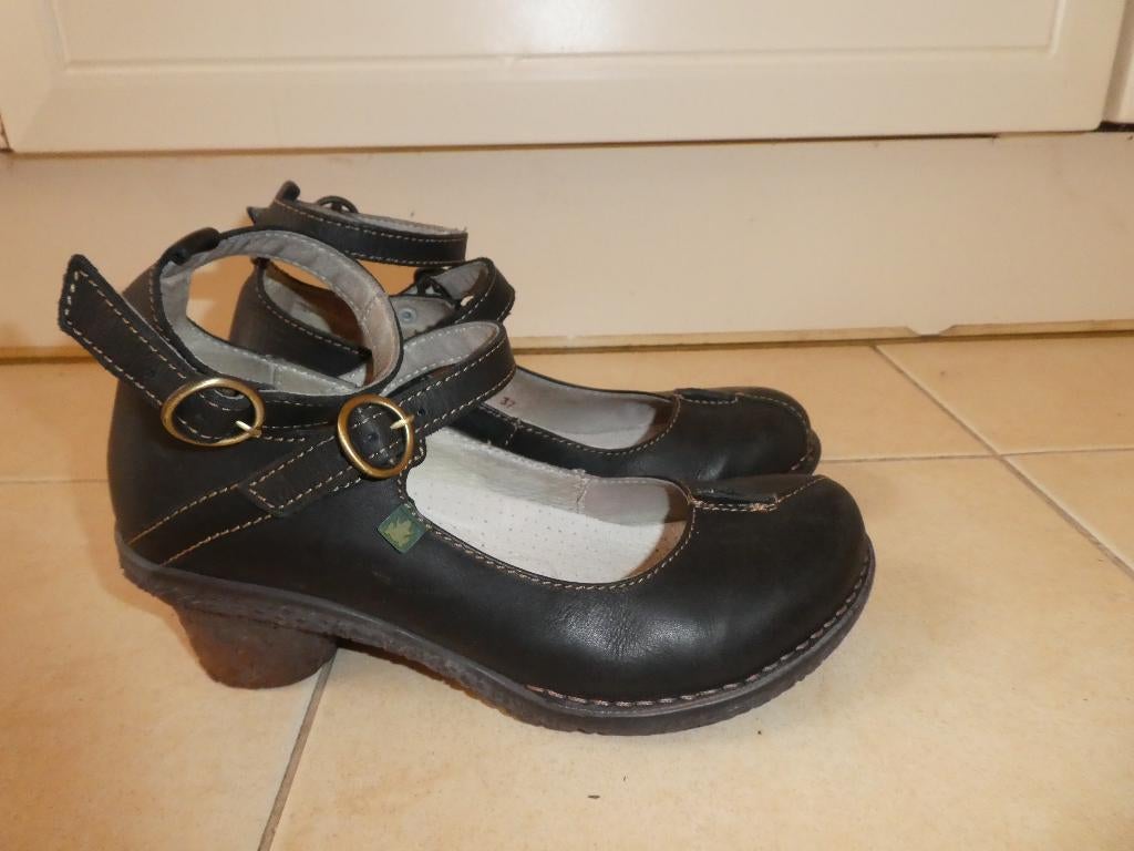 NIEUW El Naturalista sandalen 37 Mary Jane zwart 2 bandjes, Kleding | Dames, Schoenen, Verzenden, Zwart, Nieuw, Sandalen of Muiltjes