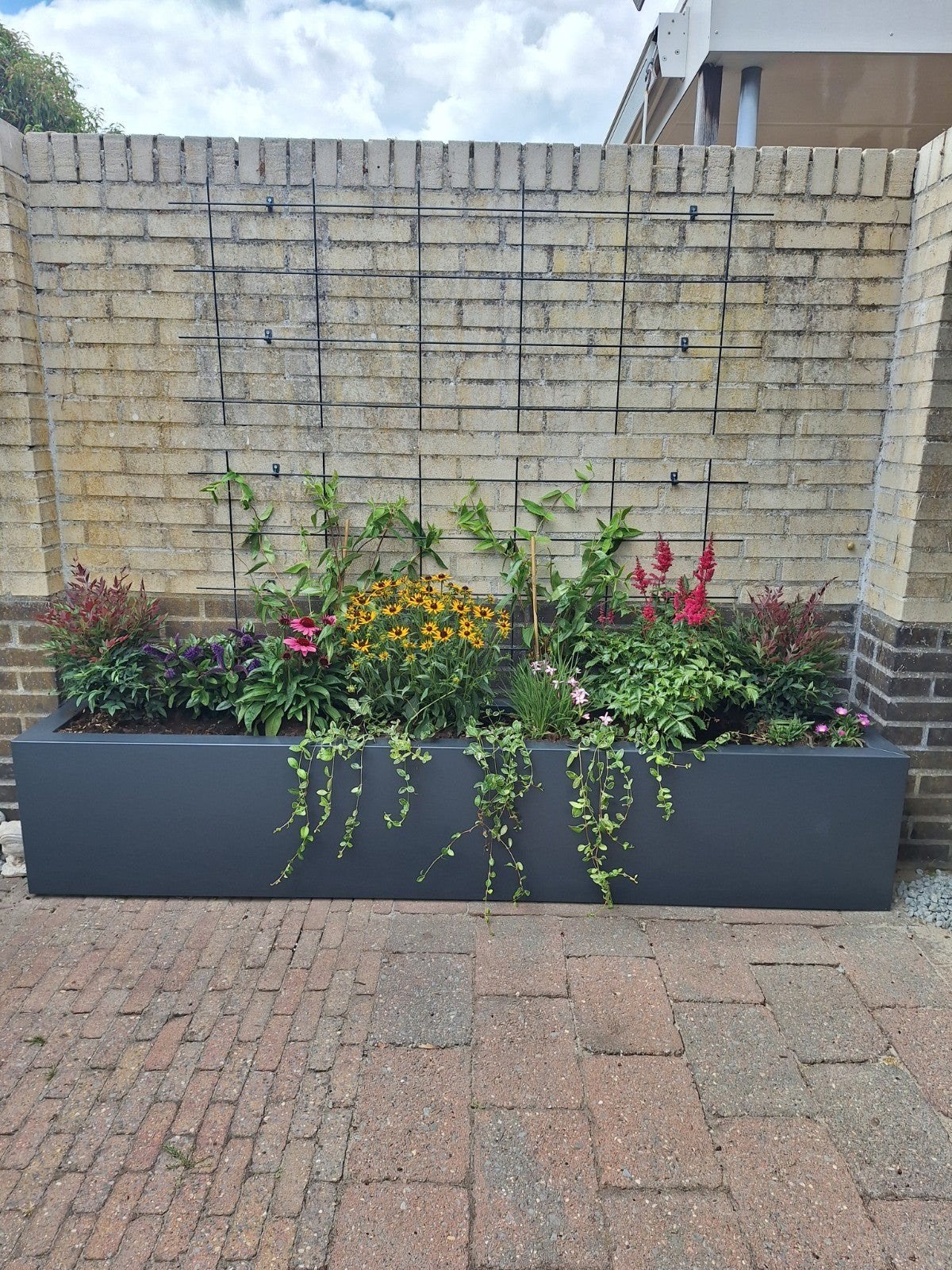 plantenbakken maatwerk in het wit , zwart en antraciet, Tuin en Terras, Ophalen of Verzenden, Nieuw, Metaal, Balkon