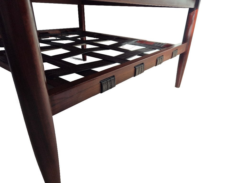 Schitterende vintage Deens design rosewood salontafel, Huis en Inrichting, Ophalen, Gebruikt, Hout