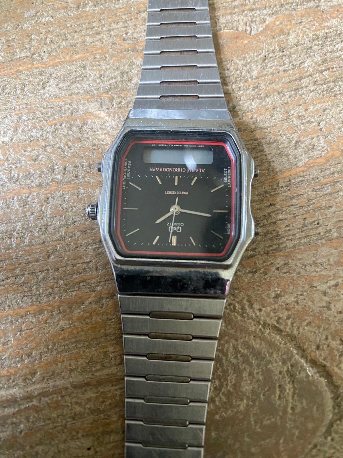 Vintage retro Q&Q citizen LCD heren horloge, Sieraden, Tassen en Uiterlijk, Ophalen of Verzenden, Staal, Citizen, 1960 of later
