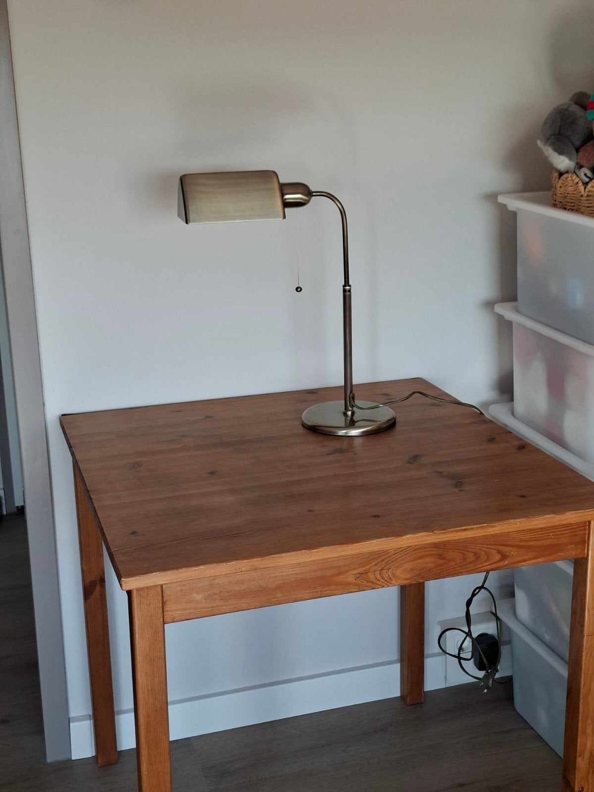 Massive Bankierslamp - Klassieke Tafellamp, Huis en Inrichting, Ophalen, Gebruikt, Met schakelaar, E27 (groot)