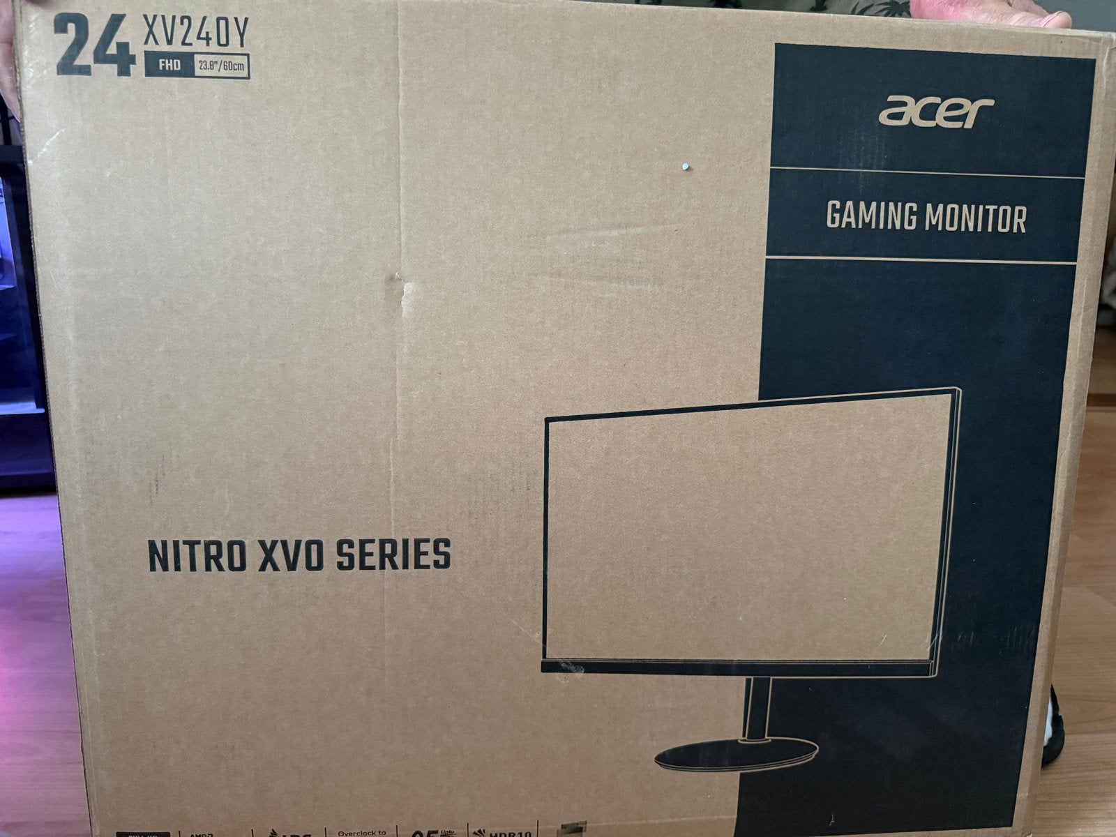 Acer XV240Y Gaming Monitor - Full HD, 165Hz, 1ms, HDMI, IPS, Full HD, Zo goed als nieuw
