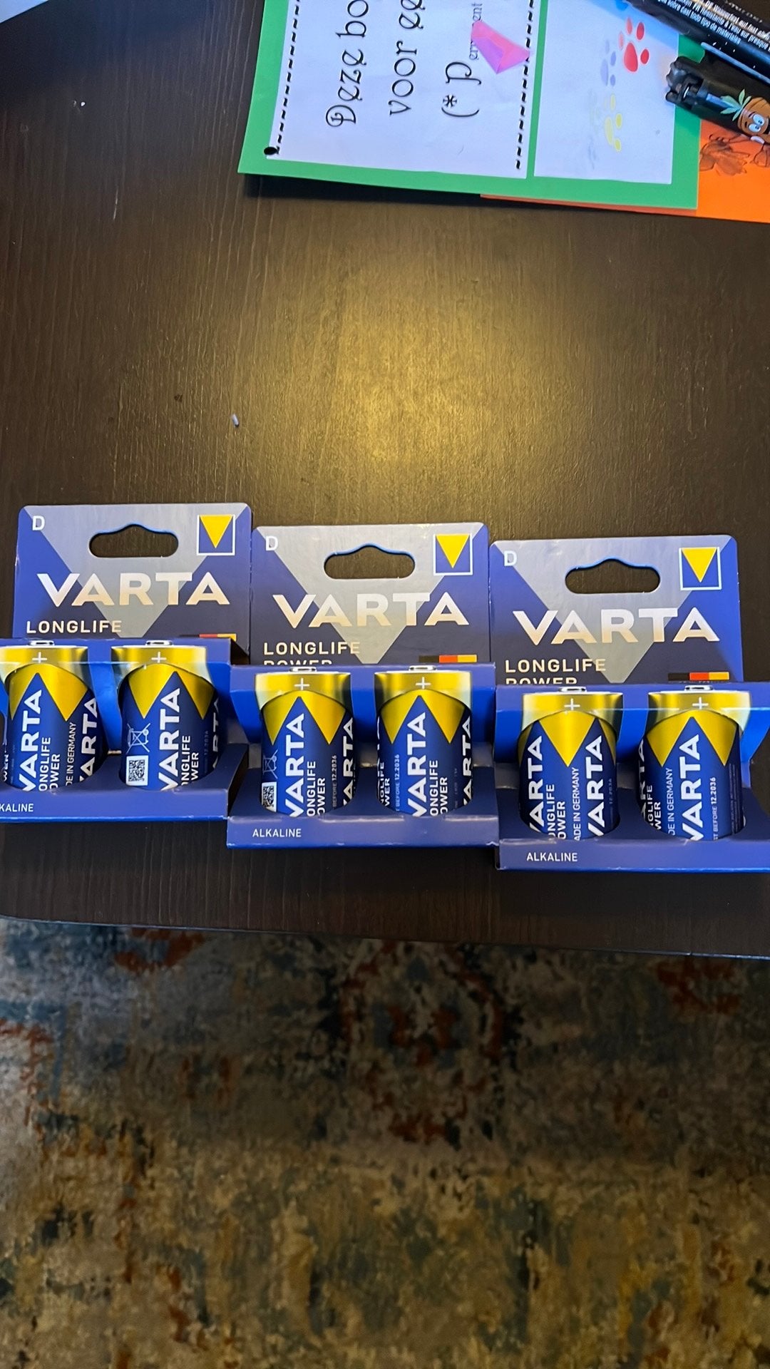 Varta D batterij (6 stuks), Ophalen, Nieuw