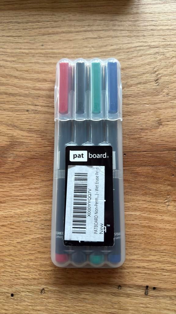 Patboard Markers Set – Voor Herschrijfbare Patboard Kaarten, Ophalen, Nieuw