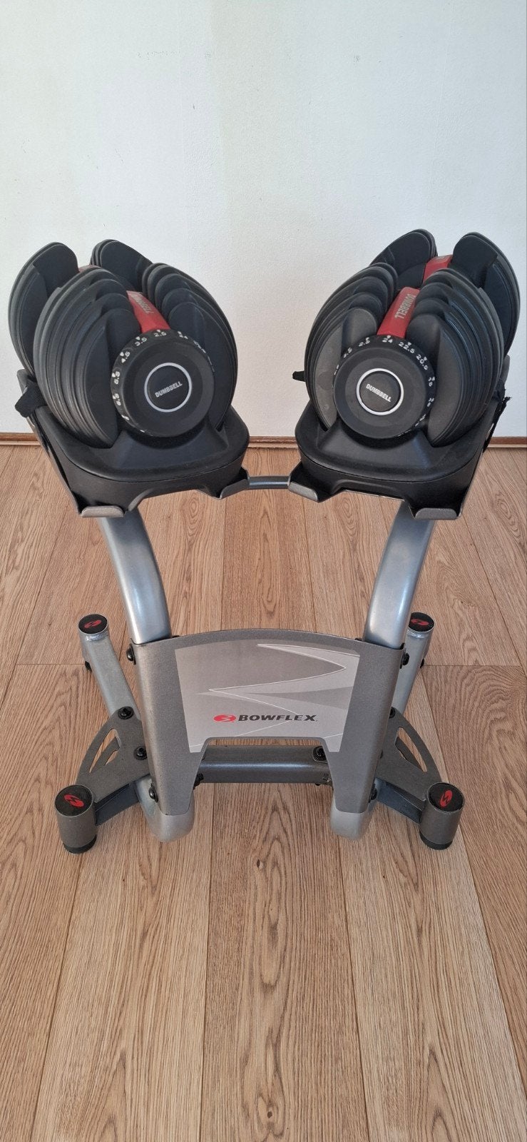 verstelbare dumbells/rek/bankje., Sport en Fitness, Ophalen, Zo goed als nieuw, Rug, Krachtstation