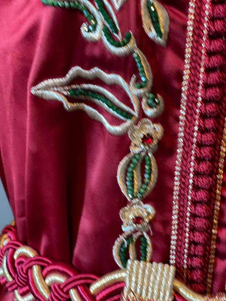 Prachtige Marokkaanse Kaftan - Maat M-L, Maat 38/40 (M), Ophalen of Verzenden, Zo goed als nieuw, Rood