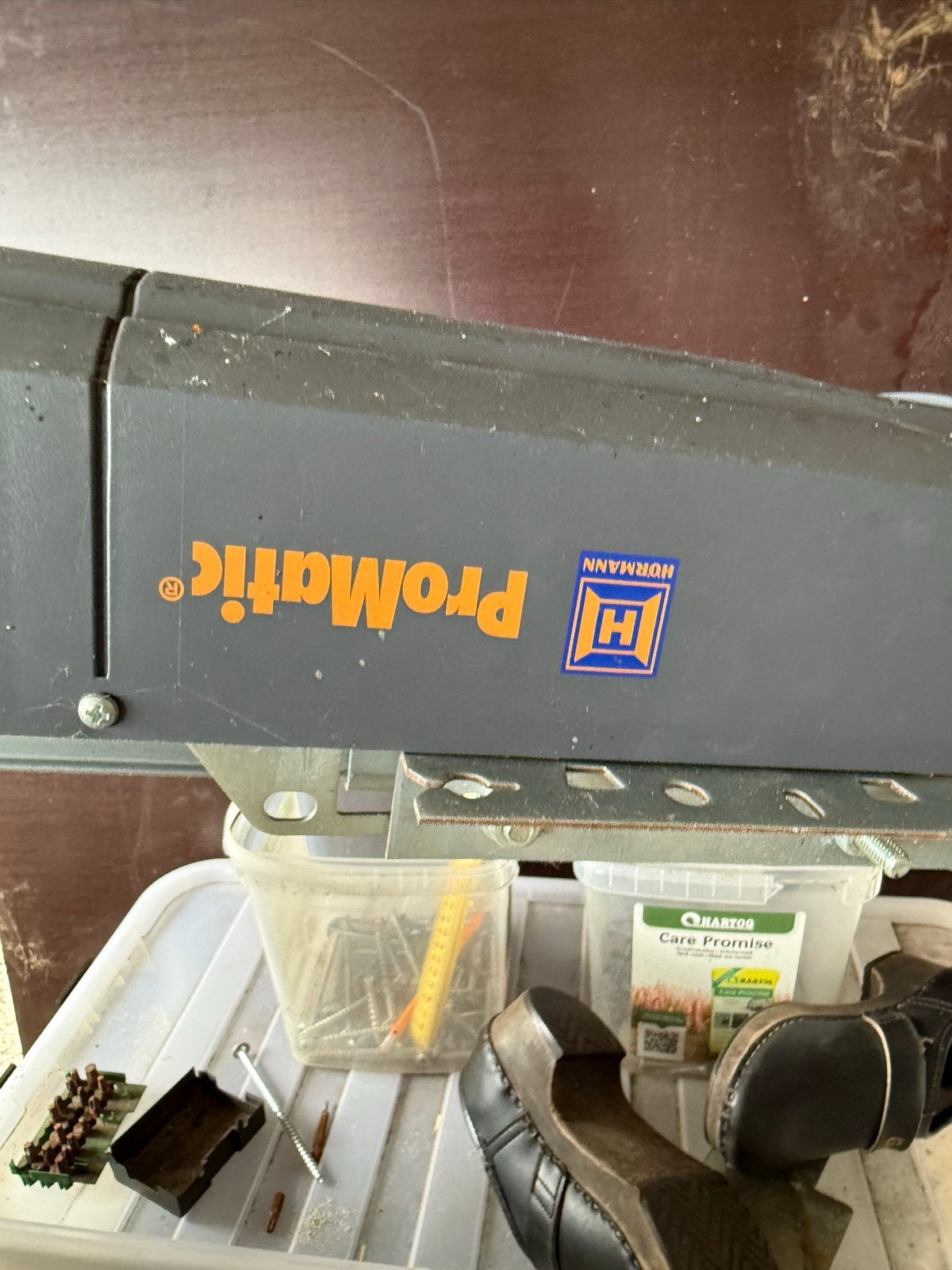 Hörmann ProMatic garagedeuropener met afstandsbedieningen, Ophalen, Gebruikt, Garagedeur, 120 cm of meer