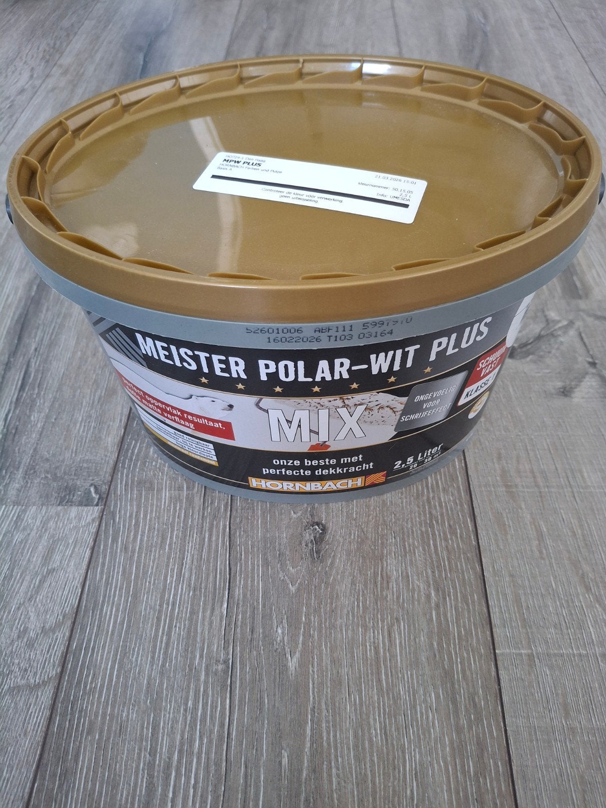HORNBACH Muurverf MPW Plus - 2,5L - Kleur 50.15.05, Ophalen, Blauw, Nieuw, Verf