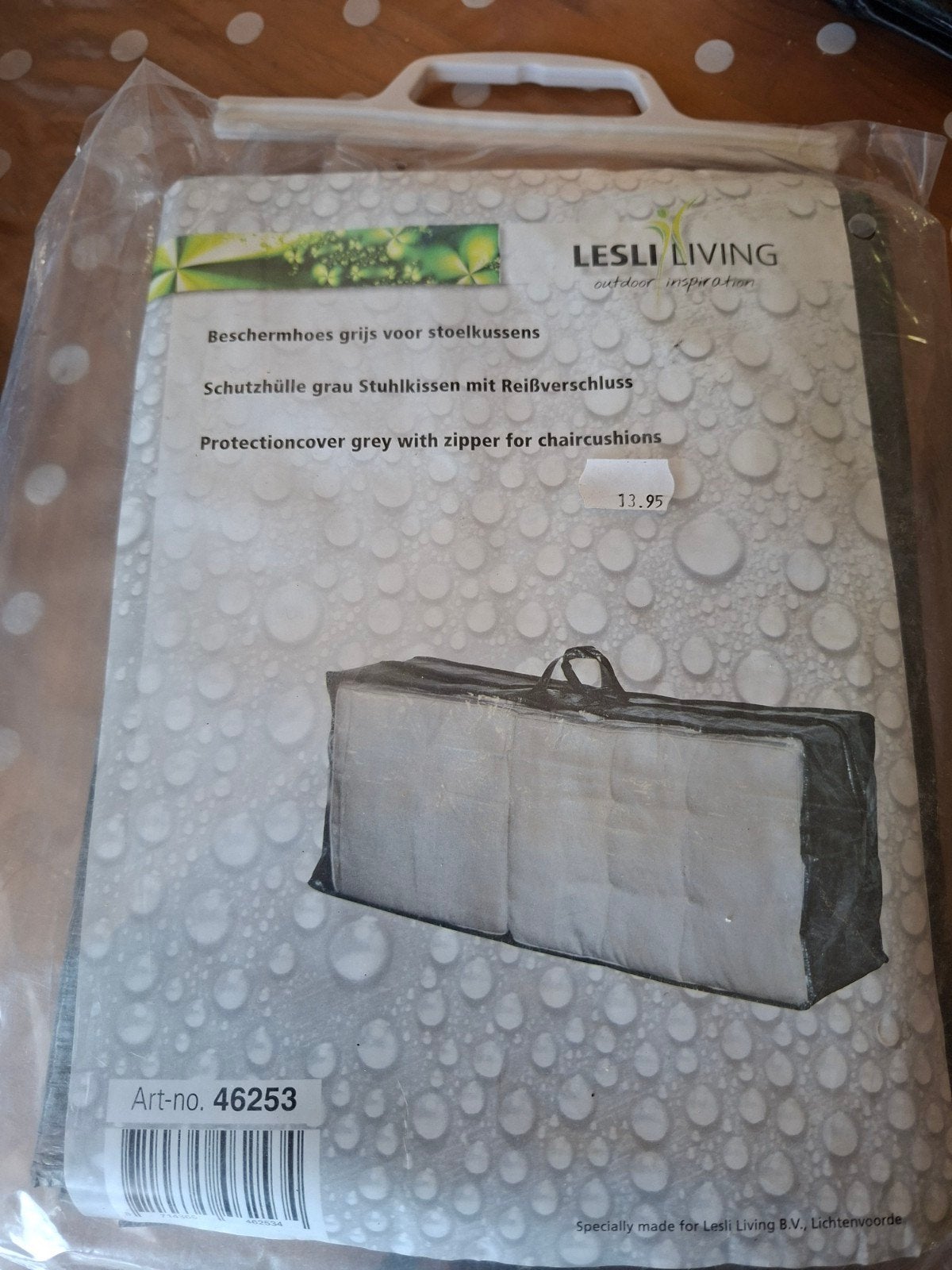 Nieuwe beschermhoes voor tuinstoelkussens met rits, Tuin en Terras, Tuinmeubel-accessoires, Ophalen of Verzenden, Nieuw