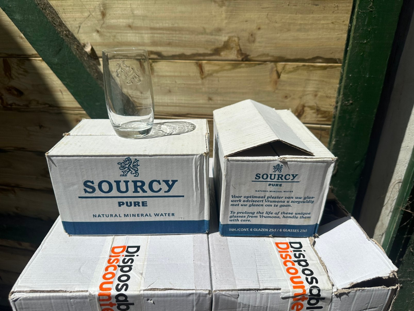 Sourcy waterglazen, Ophalen, Zo goed als nieuw