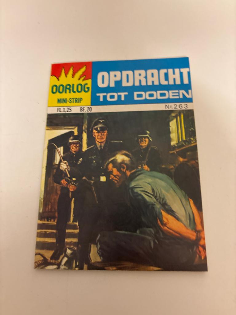 Oorlog Mini-Strip Opdracht Tot Doden Nr. 263, Boeken, Eén stripboek, Ophalen of Verzenden, Gelezen