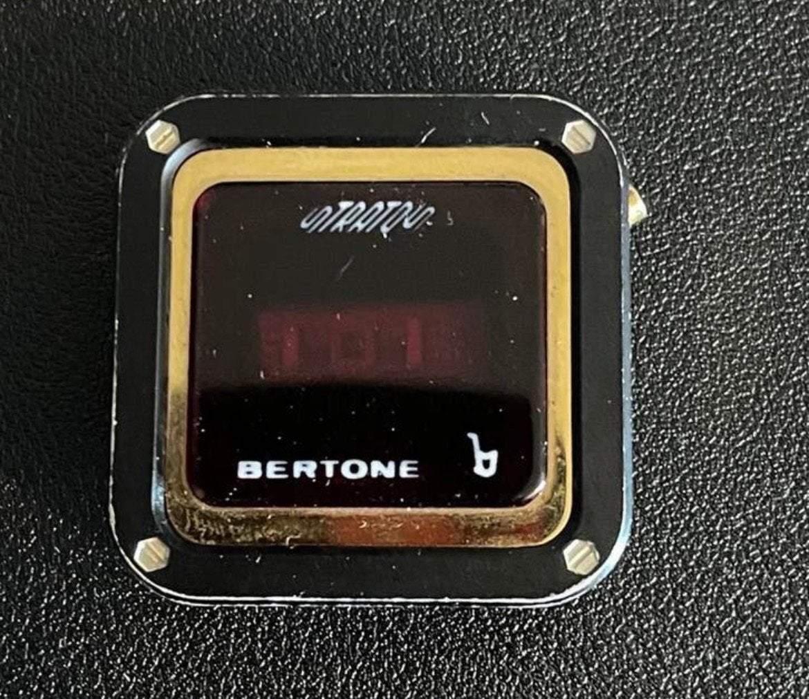 Uniek Buler Bertone Stratos LED-horloge (defect), Overige merken, Overige materialen, Met bandje, Polshorloge