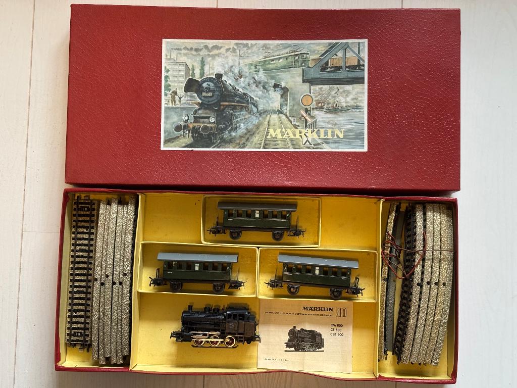 Märklin 3300 (CM 327/3) startset jaren 50 in topstaat, Hobby en Vrije tijd, Wisselstroom, Treinset, Ophalen of Verzenden, Zo goed als nieuw