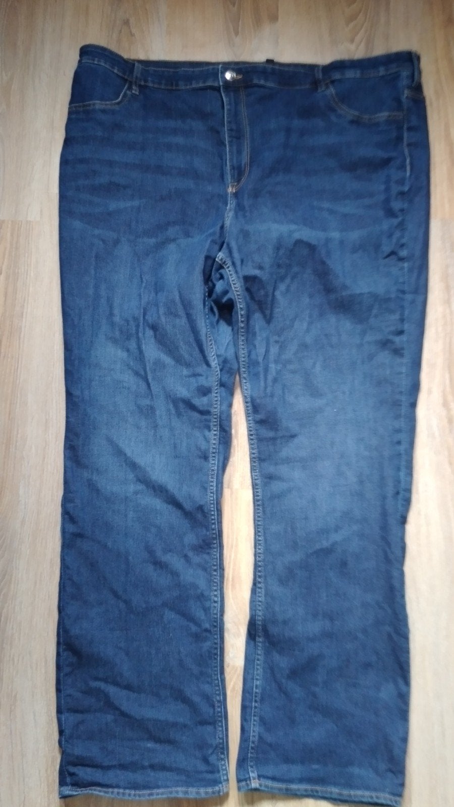 zgan stretch jeans van Divided H&M maat 58, Kleding | Dames, Grote Maten, H&M, Blauw, Ophalen of Verzenden, Zo goed als nieuw