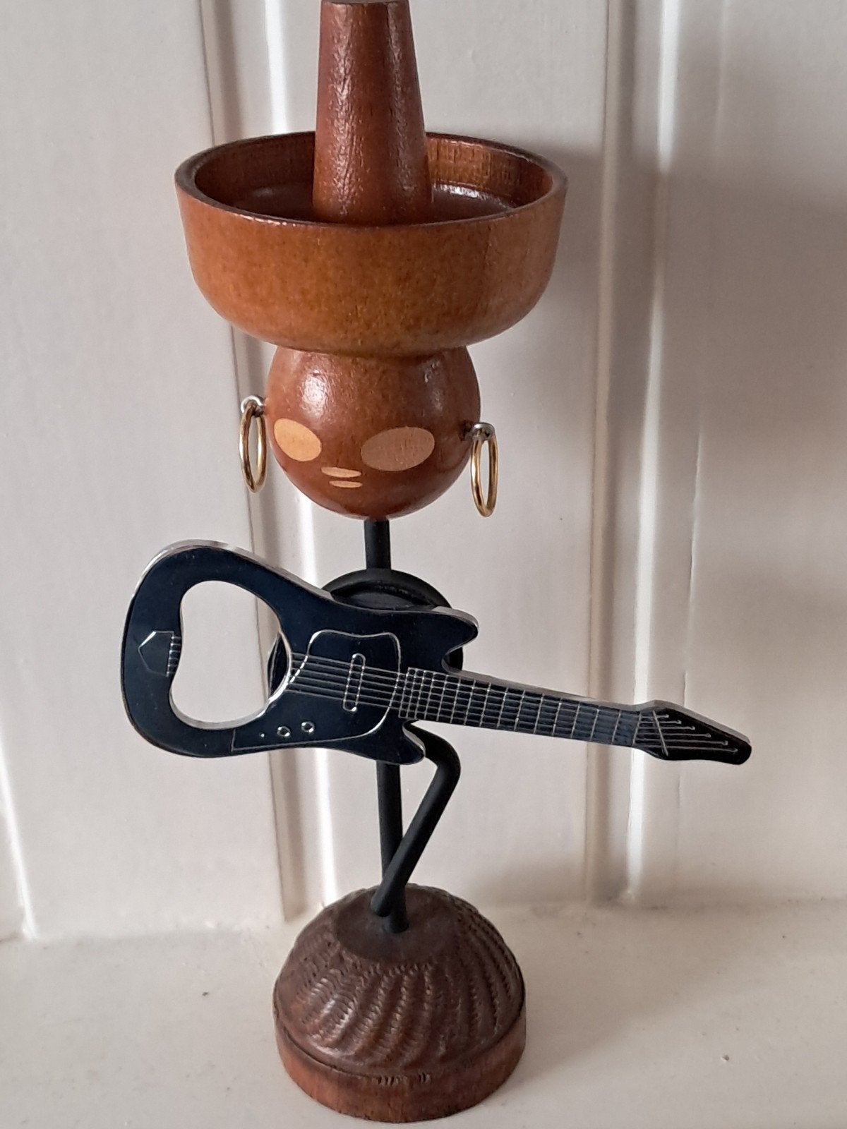 vintage fles opener van hout en ijzer, Ophalen of Verzenden, Overige typen