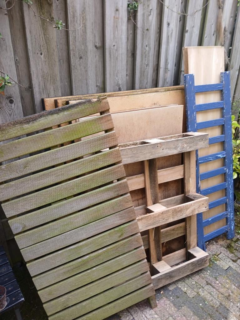 Verschillende soorten hout, gratis af te halen, Ophalen, Minder dan 25 mm, Plank, Minder dan 200 cm