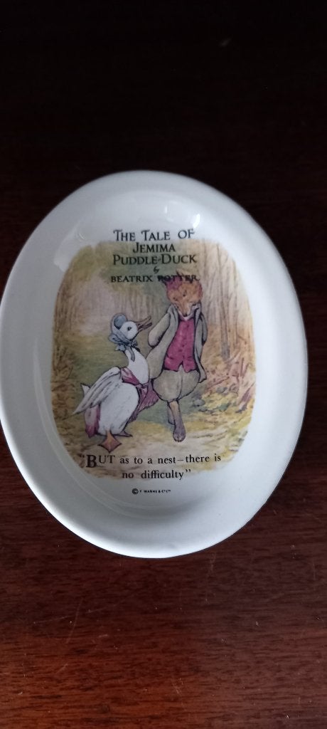 Beatrix Potter Jemima Puddle-Duck schaaltje, Ophalen of Verzenden, Gebruikt