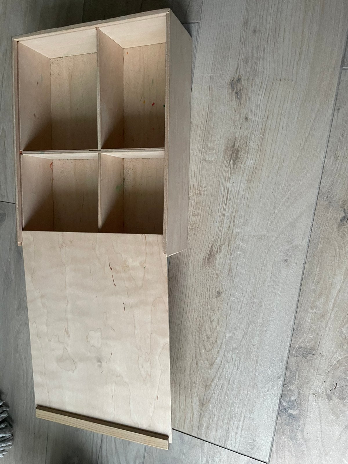 Houten opberg kistje, Huis en Inrichting, Minder dan 50 cm, Minder dan 50 cm, Ophalen of Verzenden, Zo goed als nieuw