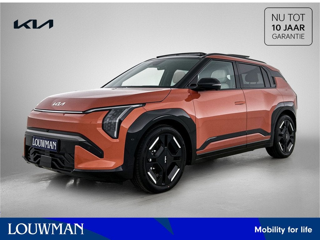Kia EV3 GT-PlusLine 81.4 kWh *VOORRAADVOORDEEL* Snel leverba, Auto's, Kia, Zwart, Adaptive Cruise Control, Nieuw, 204 pk