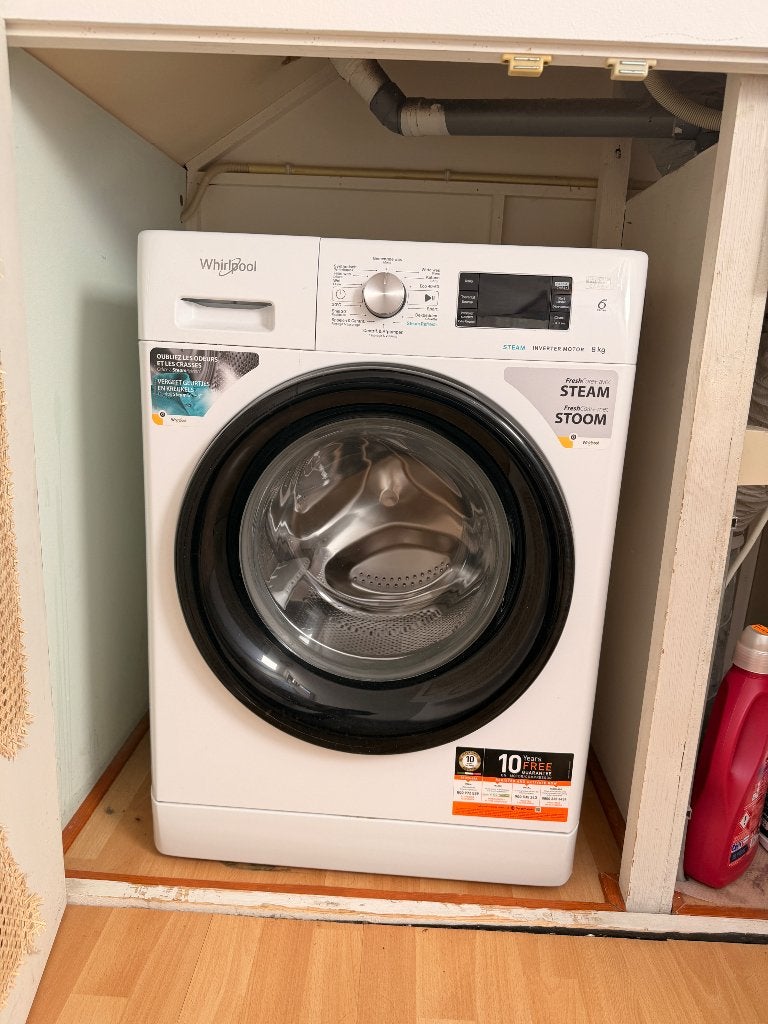 Whirlpool wasmachine 8 kg /washing machine, Witgoed en Apparatuur, Wasmachines, Ophalen, Energieklasse A of zuiniger, Zo goed als nieuw