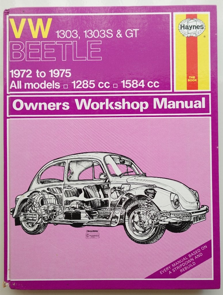 Manual Volkswagen VW Beetle Kever 1303 en S  GT handleiding, Ophalen of Verzenden