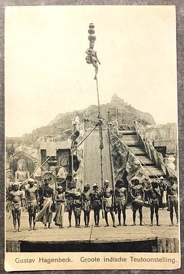 Ansicht Hagenbeck Indische Tentoonstelling Acrobaat Circus, Ophalen of Verzenden, Voor 1920, Ongelopen, Sterren en Beroemdheden